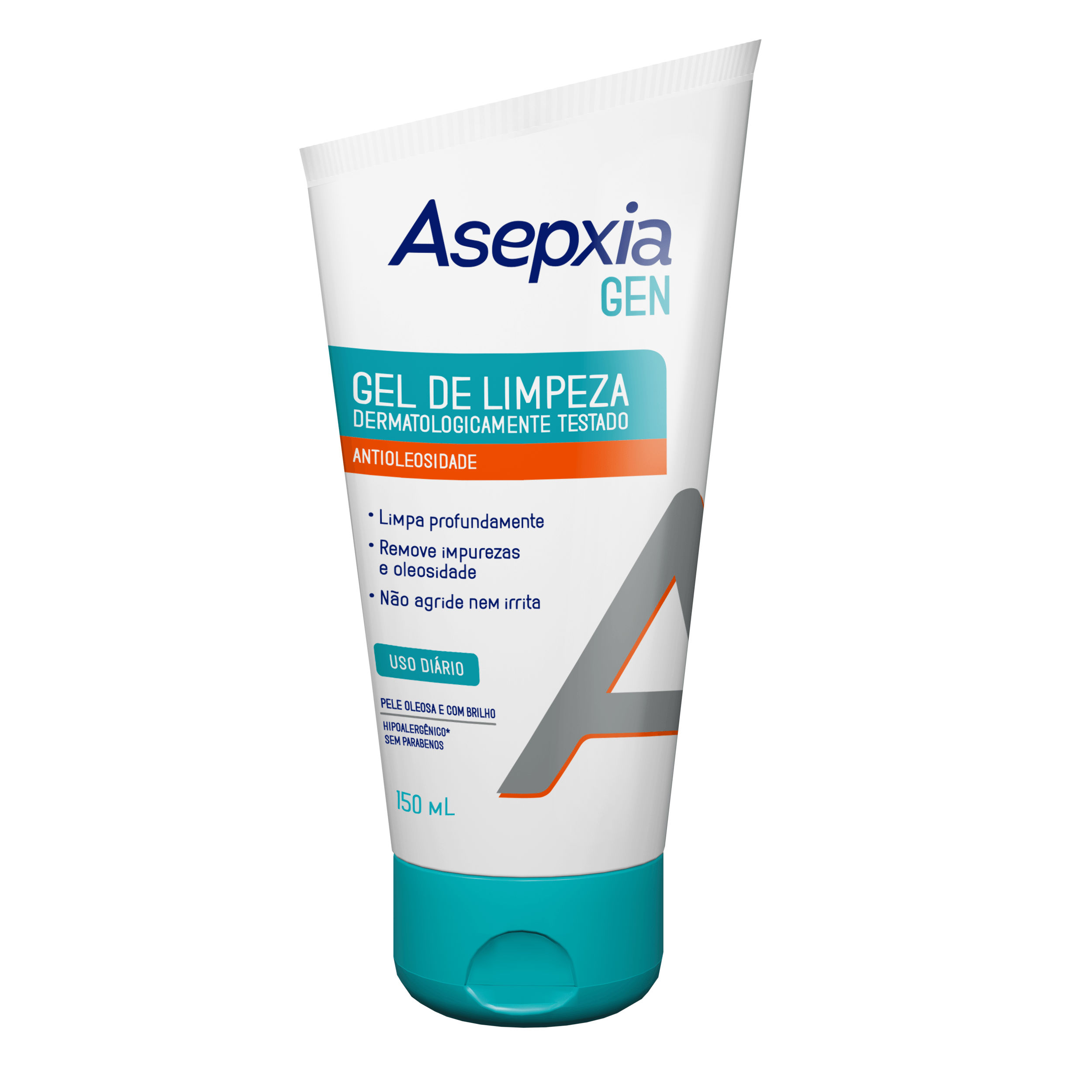 Gel De Limpeza Facial Antioleosidade Com Zinco E Acido Salicilico  Asepxia Gen 150ml