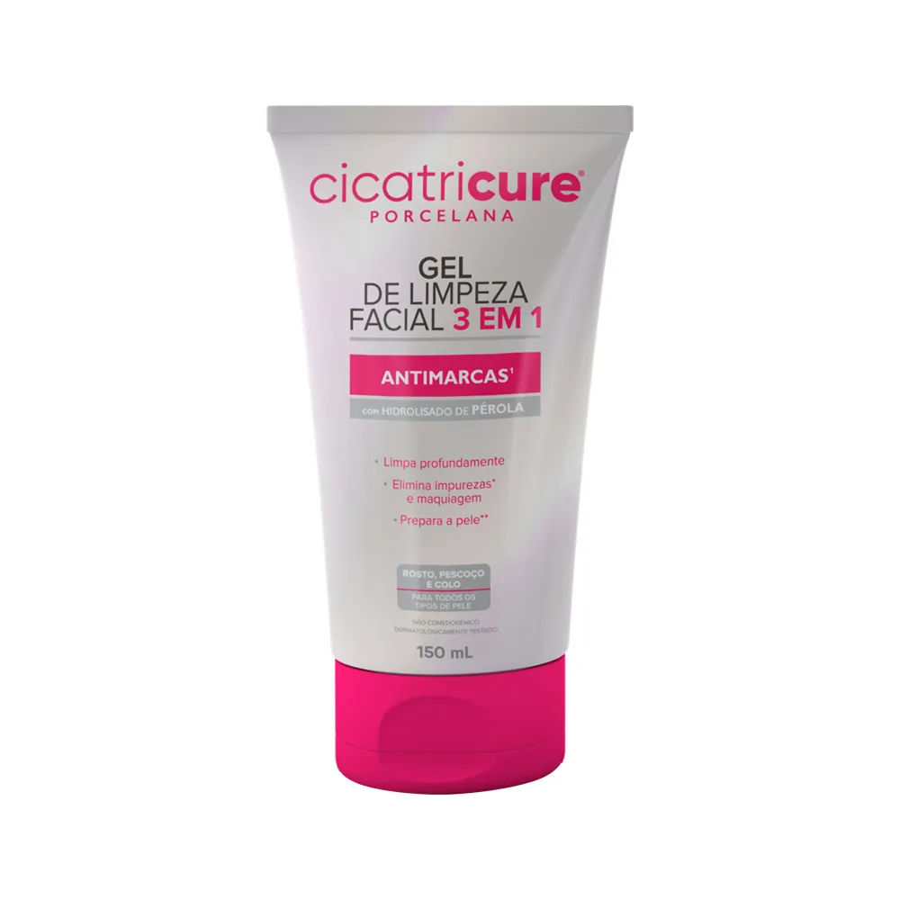 Cicatricure Limpeza Facial Porcelana Genomma 3 em 1 150ml