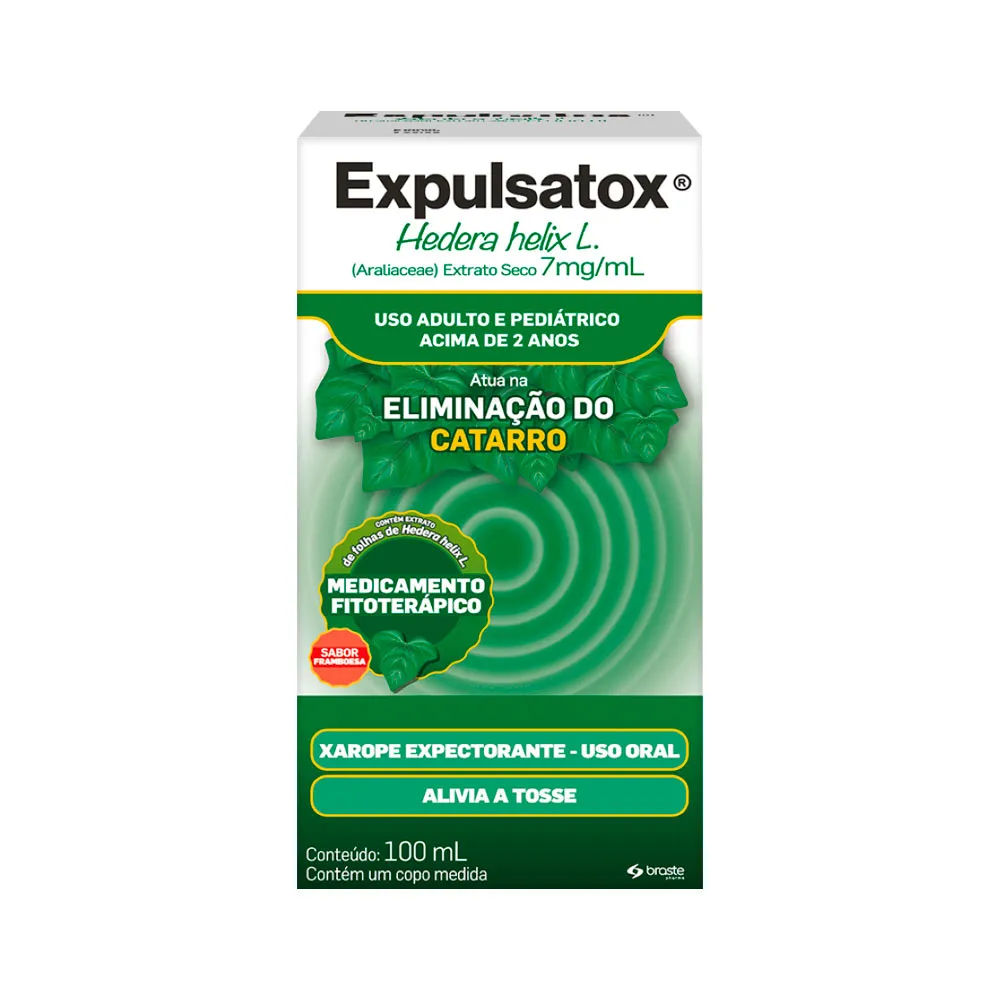 Expulsatox Hedera Helix L. 7mg/ml Xarope Framboesa 100ml