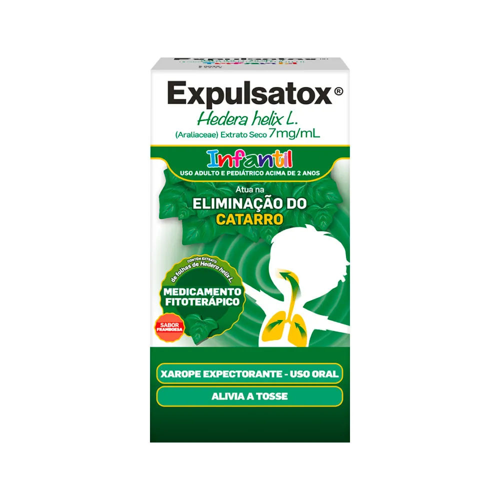 Expulsatox Infantil Hedera Helix L. 7mg/ml Xarope Framboesa 100ml