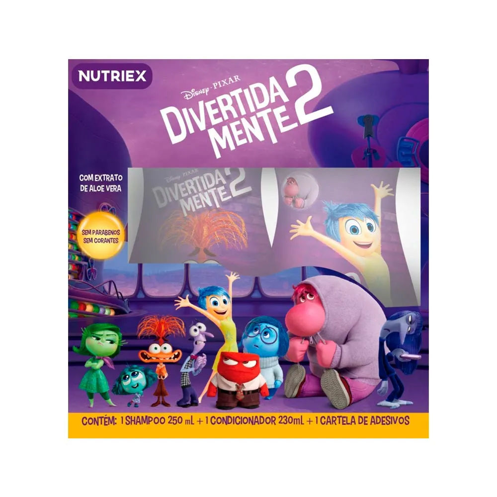 Kit Nutriex Infantil Shampoo 250ml + Condicionador 230ml Divertidamente