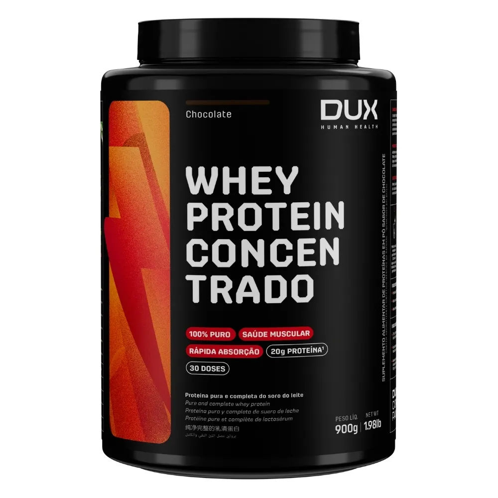 Whey Protein Concentrado Dux 900g Chocolate