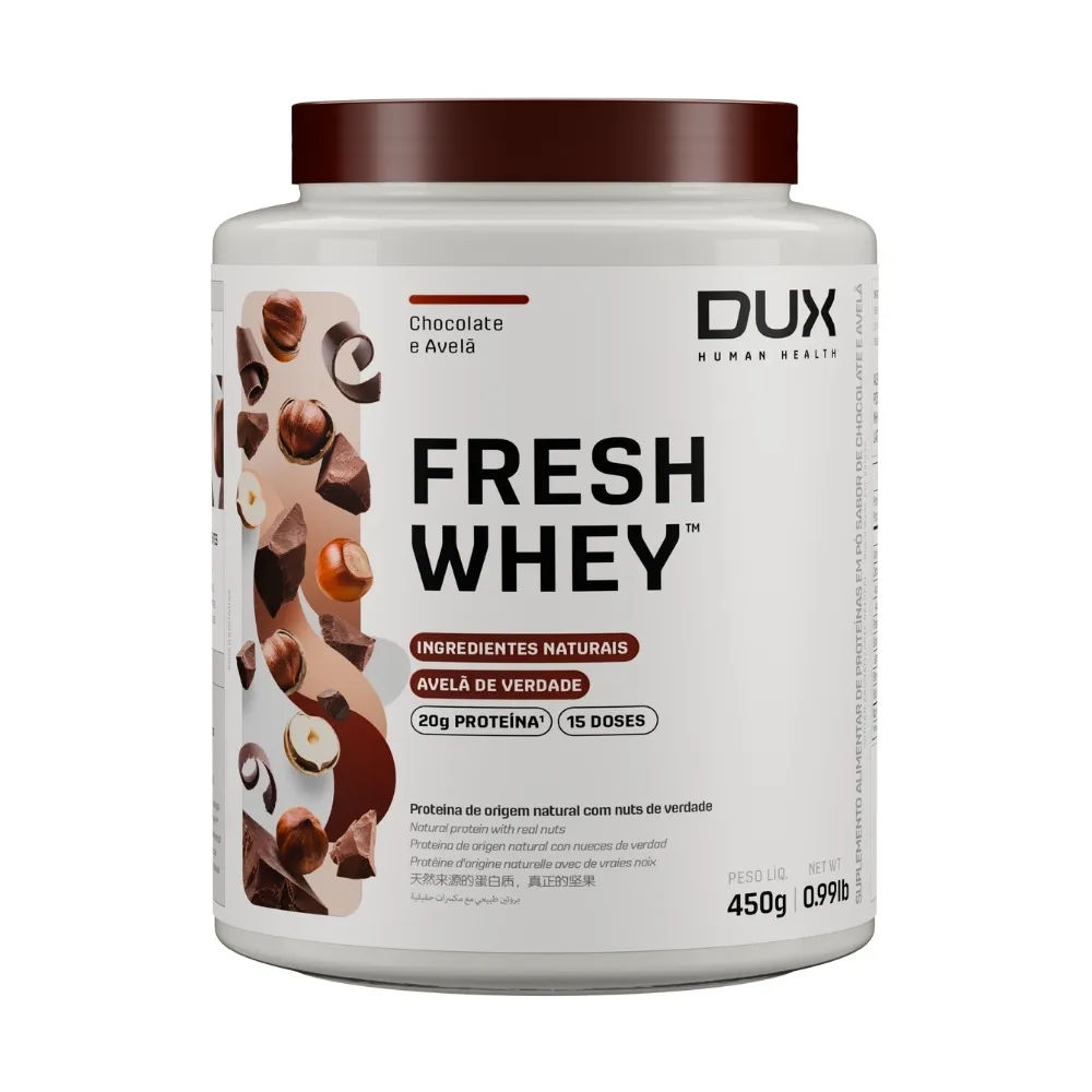 Fresh Whey Dux 450g Chocolate Belga e Avelã