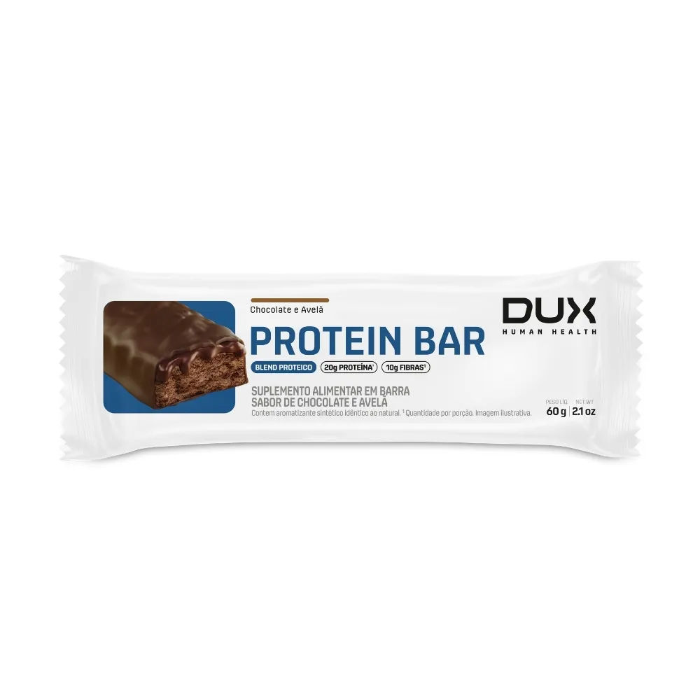 Protein Bar Dux 60g Chocolate e Avelã