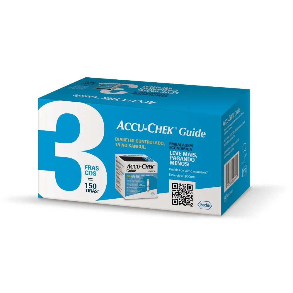 Tiras de Glicemia Accu-Chek Guide Economy Pack 3x50 Unidades Roche