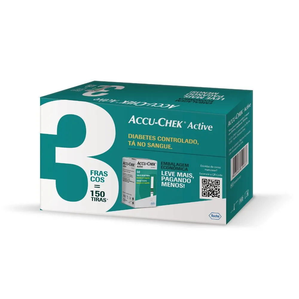 Tiras de Glicemia Accu-Chek Active Economy Pack 3x50 Unidades Roche