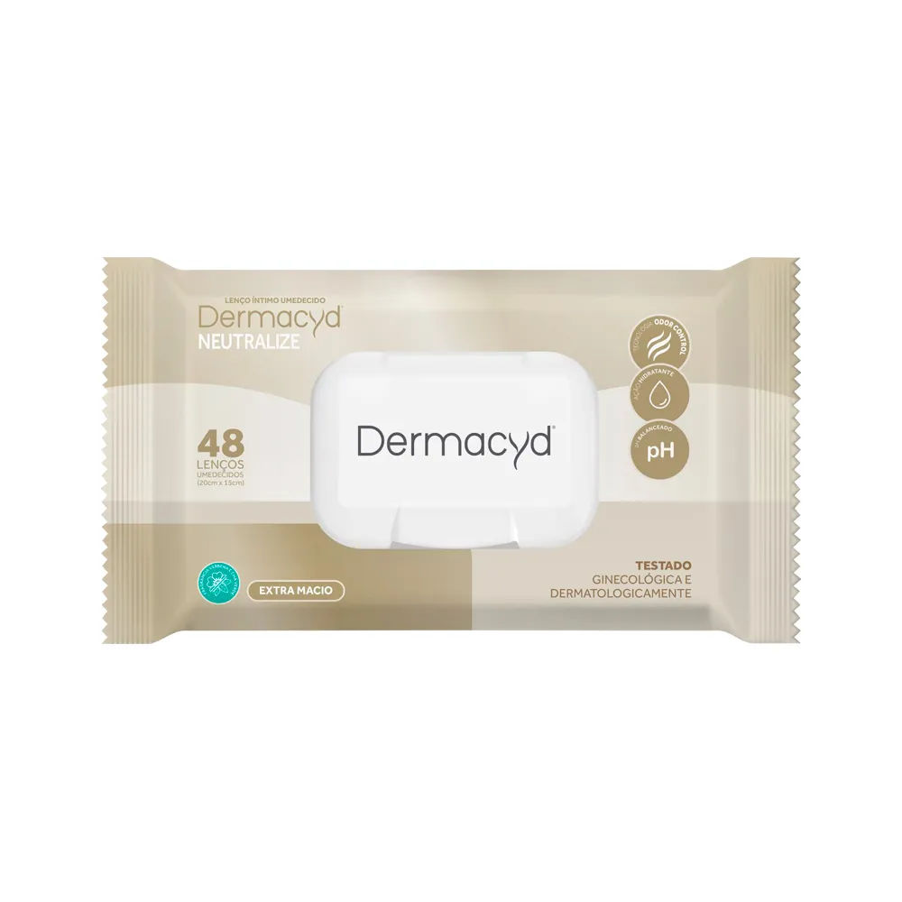 Kit Lenços Umedecidos Dermacyd 48 Unidades