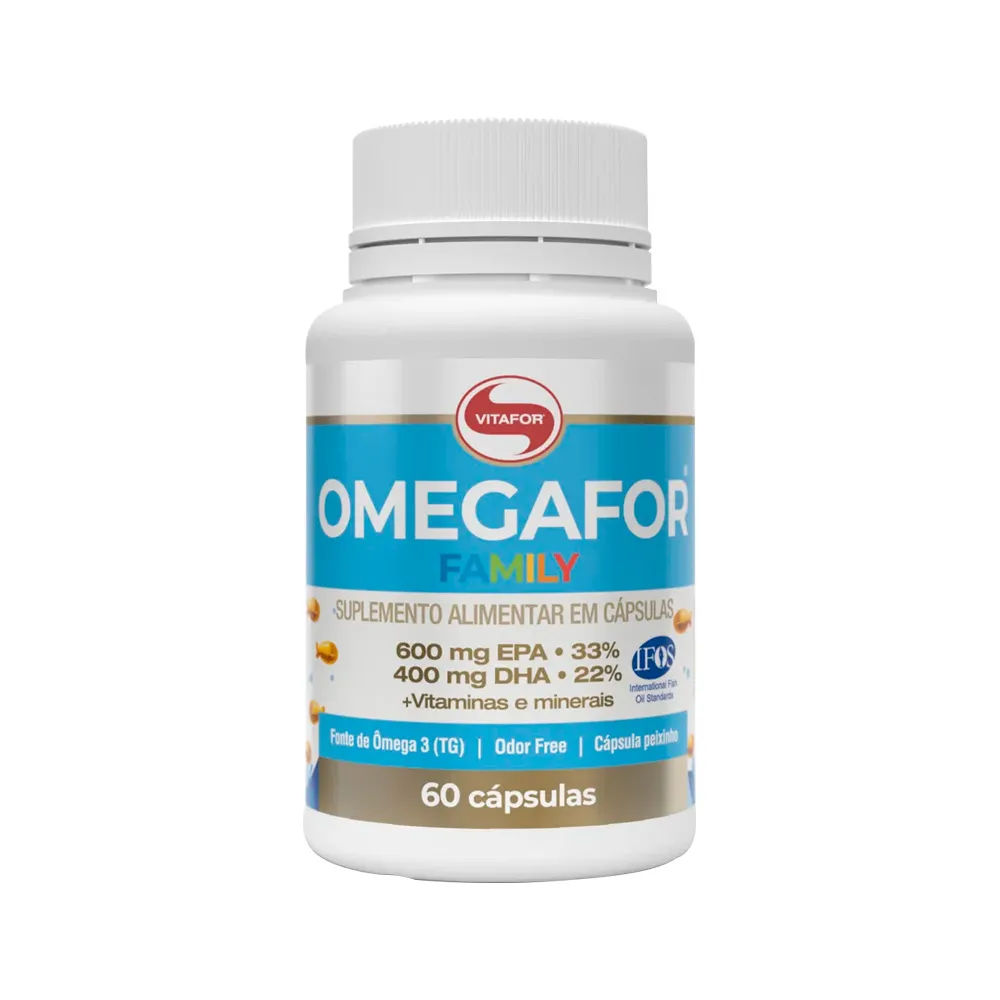 Suplemento Alimentar Omegafor Vitafor Family Com 60 Capsulas 500mg