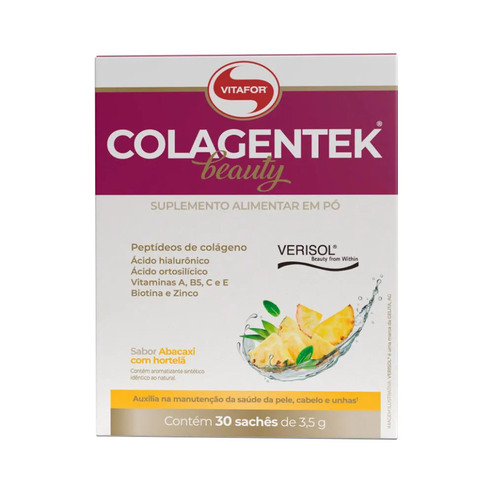 Colagentek Beauty Com 30x3,5gr Abacaxi Com Hortela