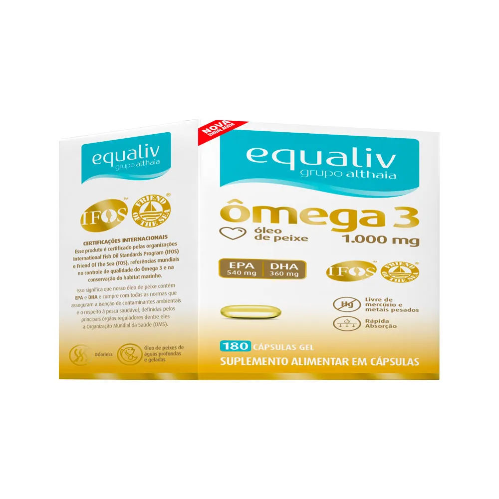 Ômega 3 180 Cápsulas Equaliv