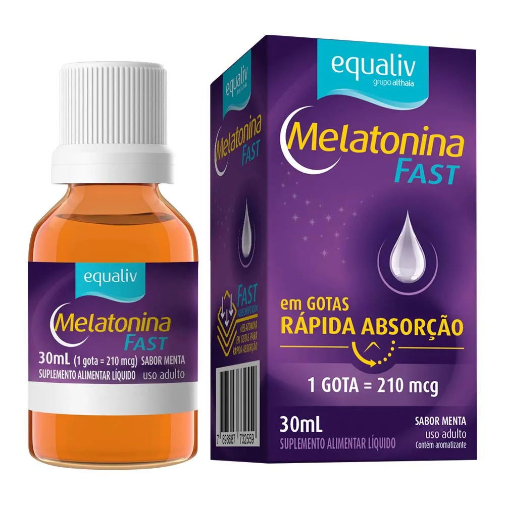Melatonina em Gotas Fast Equaliv Sabor Menta 30ml