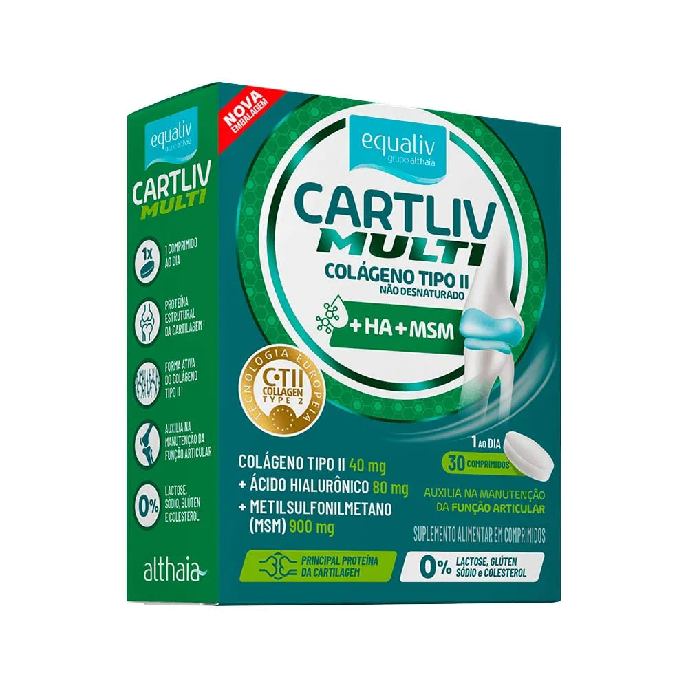 Equaliv Cartliv Multi Com 30 Comprimidos