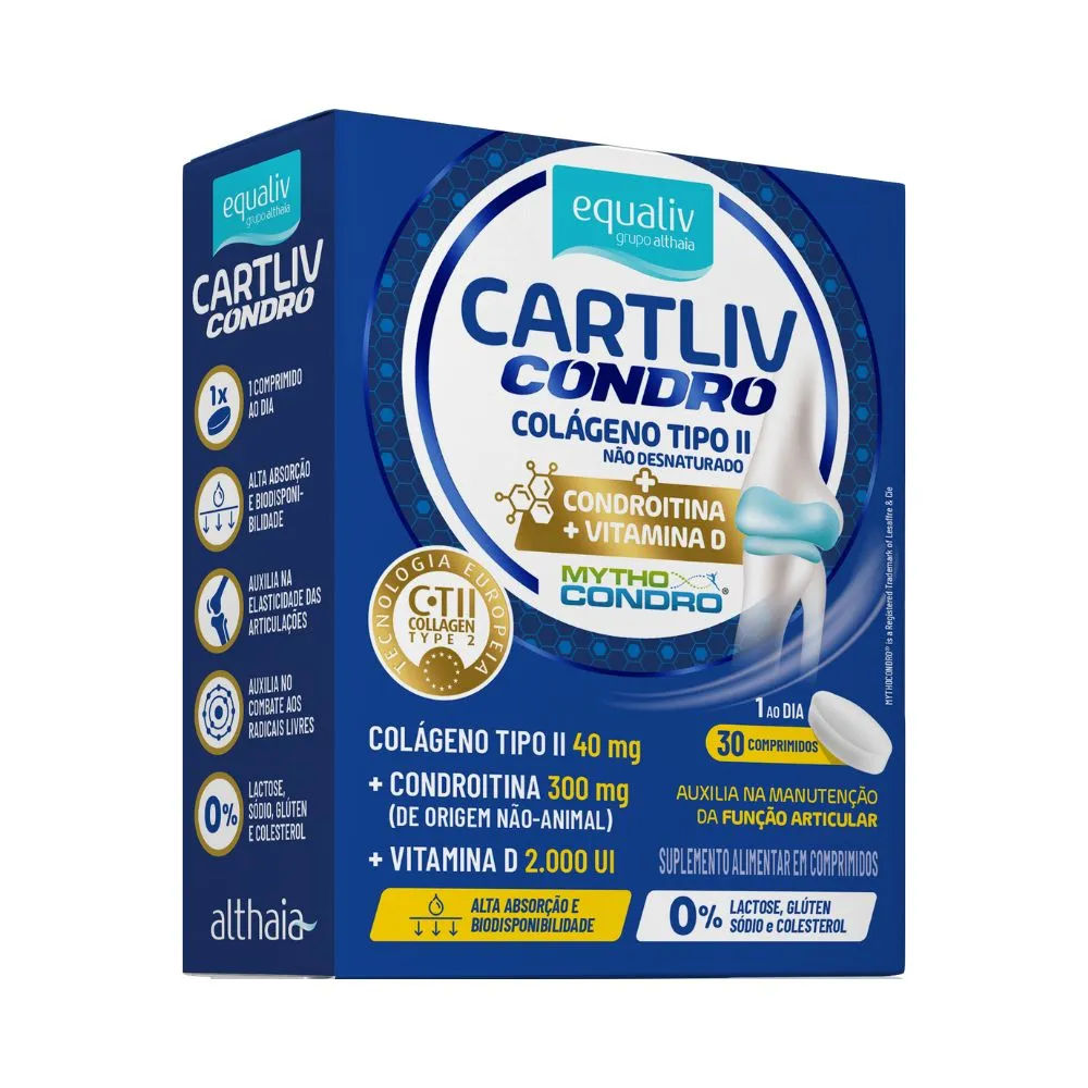 Equaliv Cartliv Condro Com 30 Comprimidos