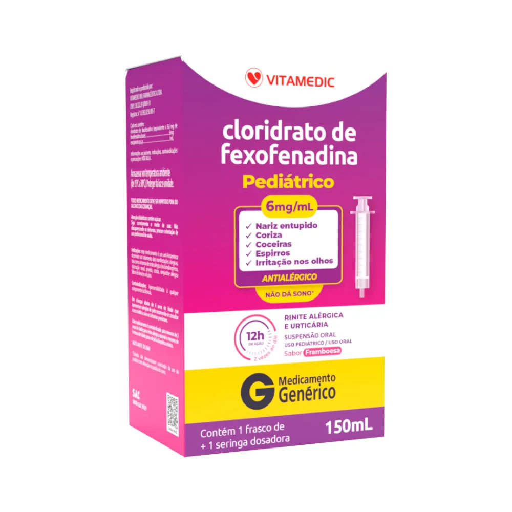 Fexofenadina 6mg/ml 150ml Vitamedic