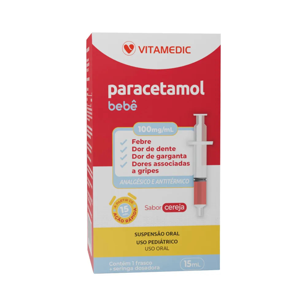 Paracetamol 100mg 15ml Genérico Vitamedic