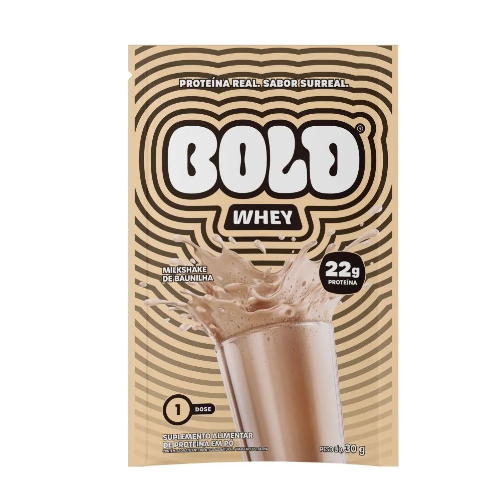 Suplemento Bold Whey Milkshake De Baunilha 30g