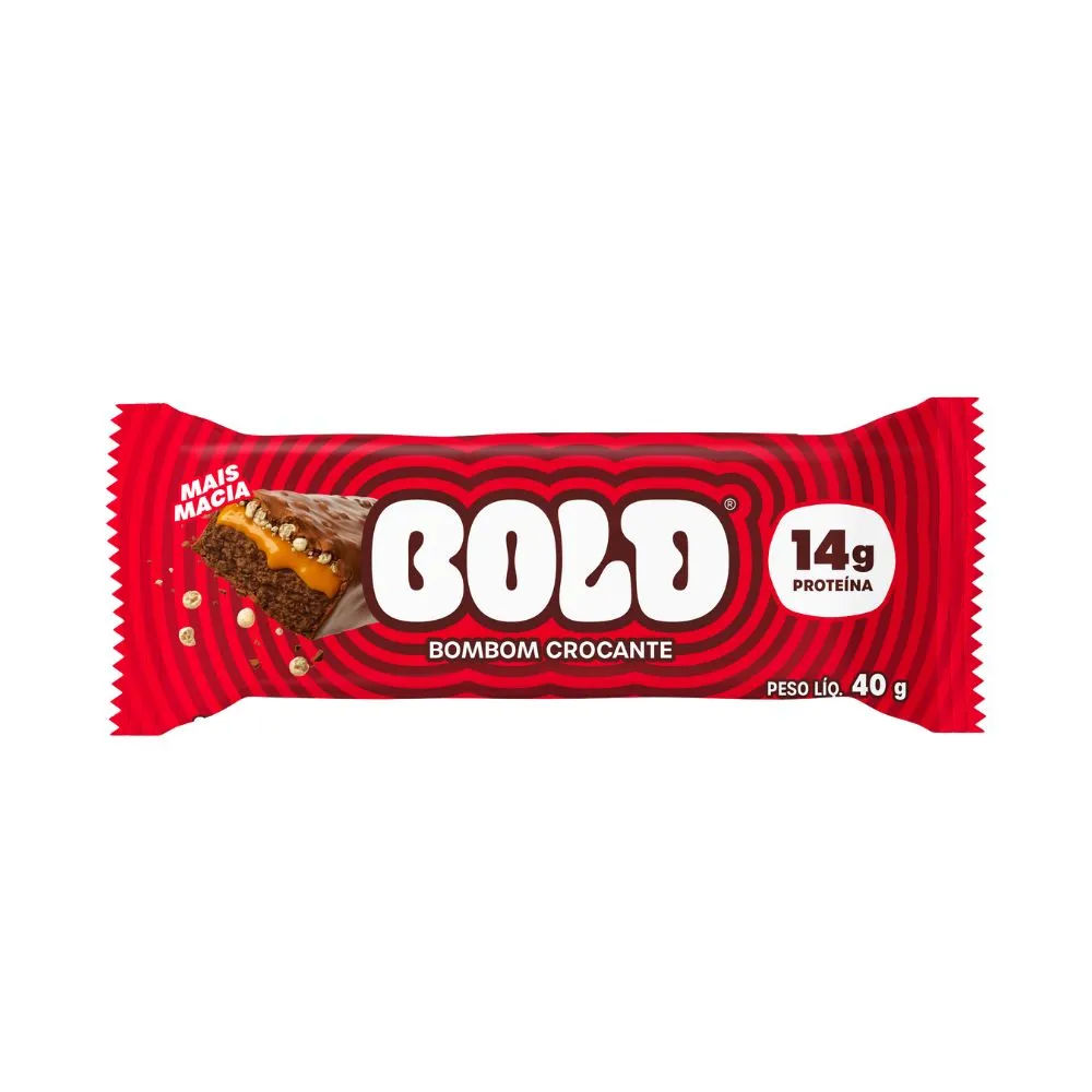 Barra De Proteína Bold Snacks Crocante 40g