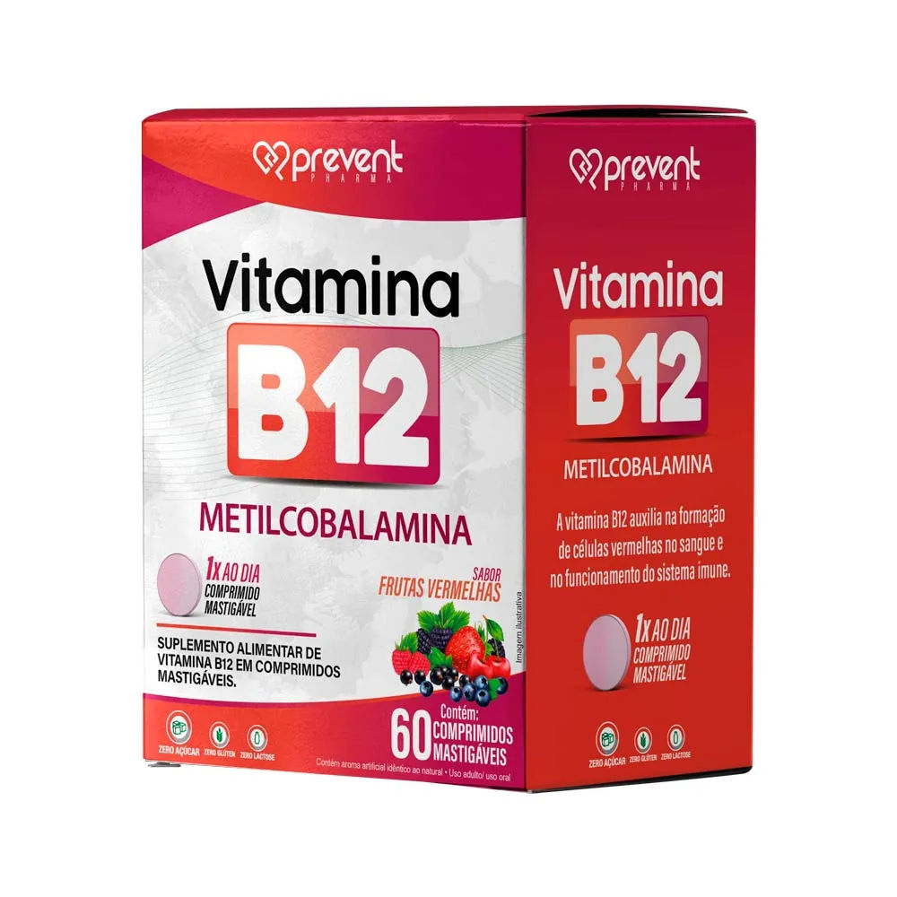 Vitamina B12 Metilcobalamina 60 comprimidos
