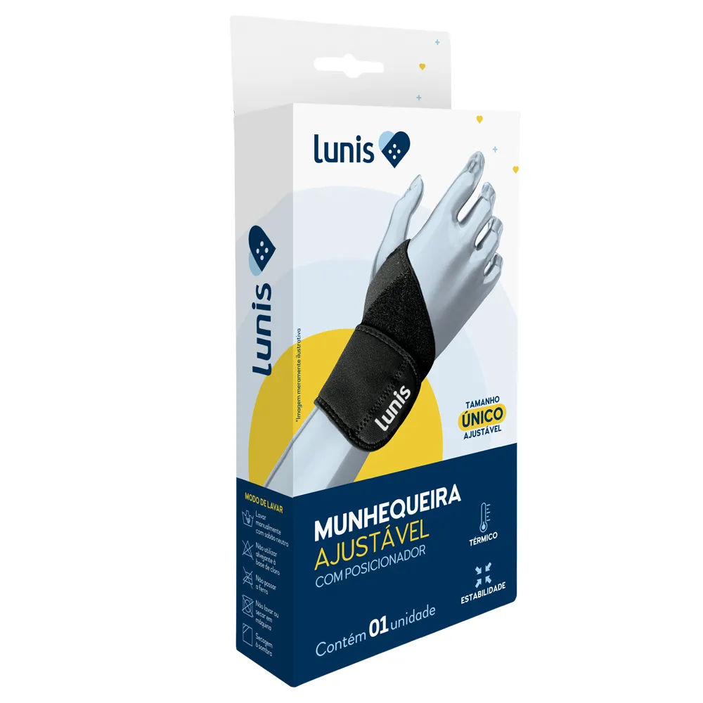 Munhequeira Lunis Ajustável Com Posicionador Tamanho Único