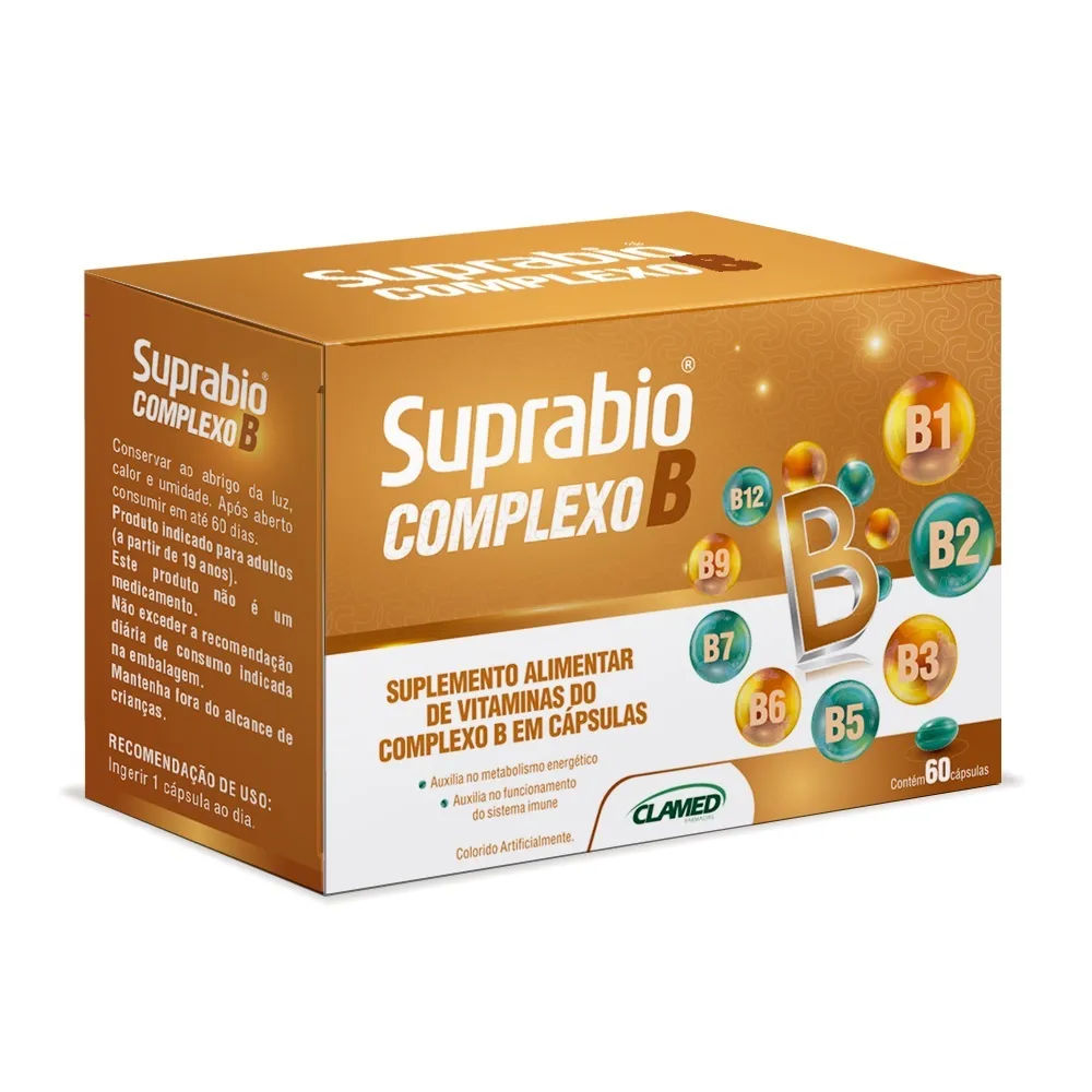 Suplemento Alimentar Suprabio Complexo B 60 Cápsulas