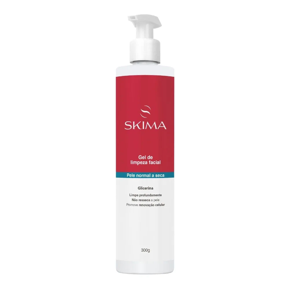 Gel De Limpeza Facial Skima Pele Normal A Seca 300g