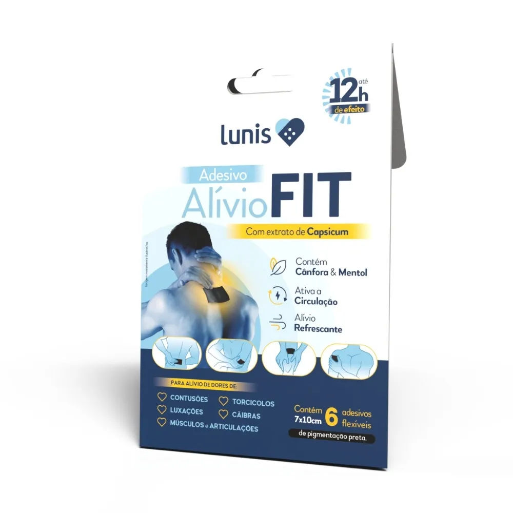 Adesivo Flexível Lunis Aliviofit 6 Unidades