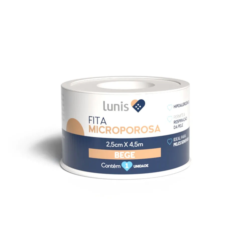 Fita Microporosa Lunis Bege