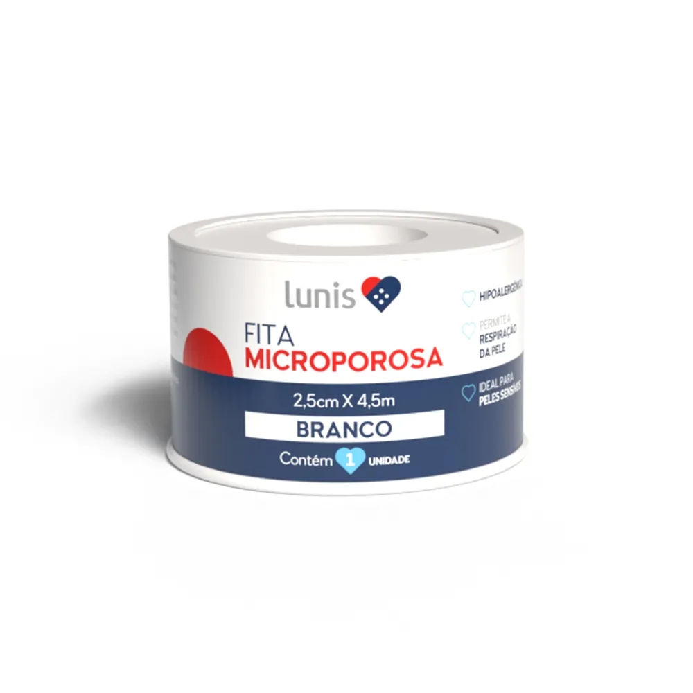 Fita Microporosa Lunis Branca