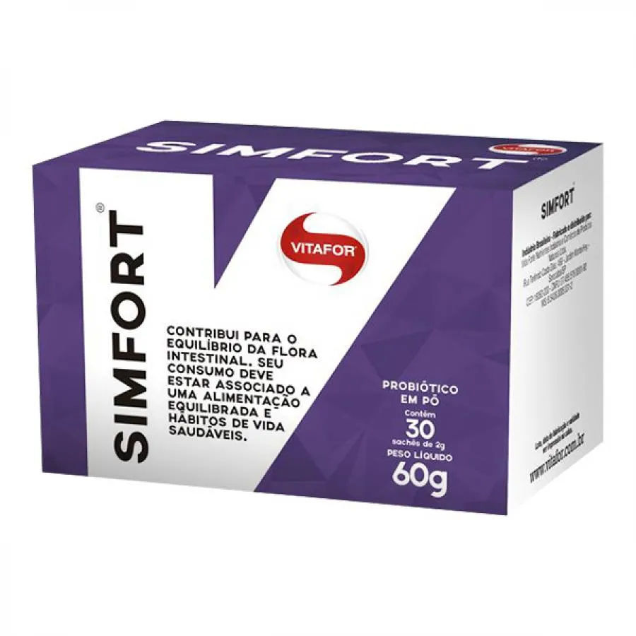 Simfort Probióticos Vitafor 30 Sachês 2g