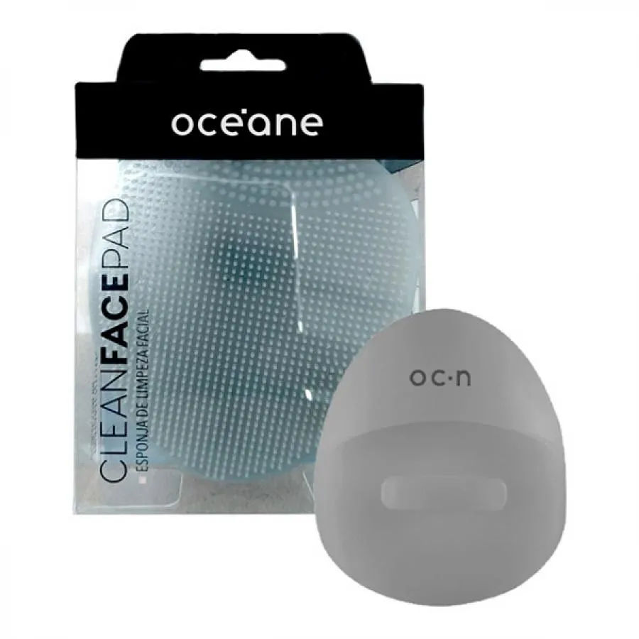 Esponja De Limpeza Facial Oceane Clean Face Pad Cinza
