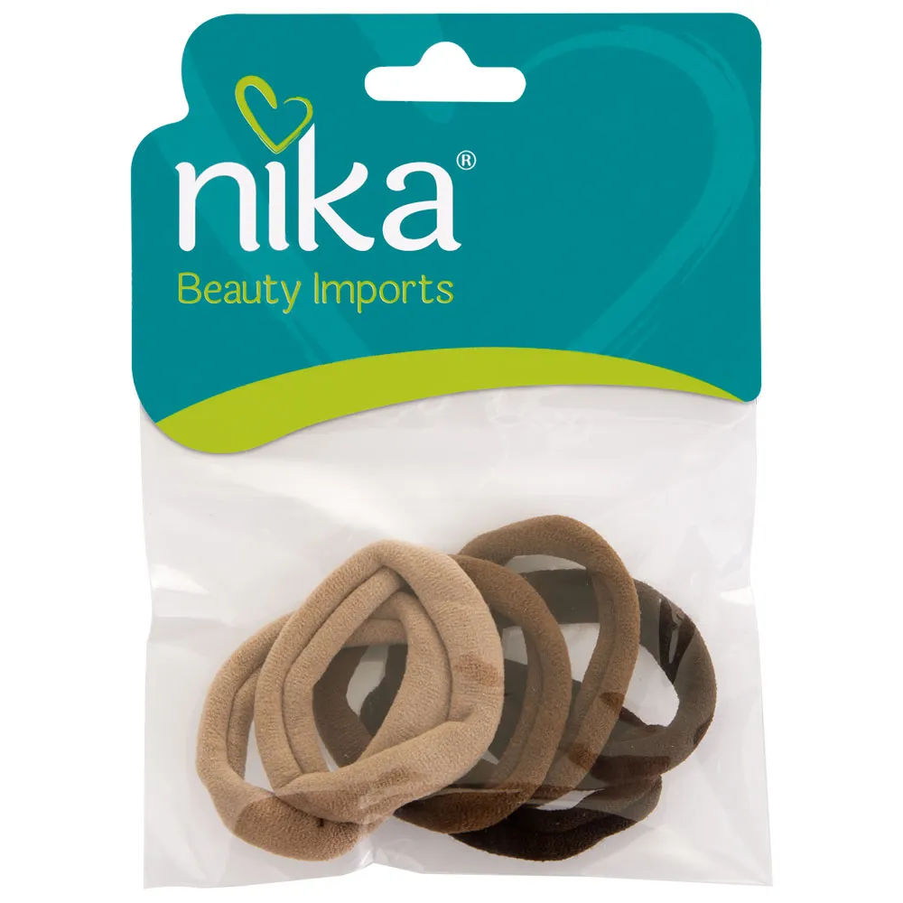 Elastico Para Cabelo Nika Com 6 Meia Nude/marrom