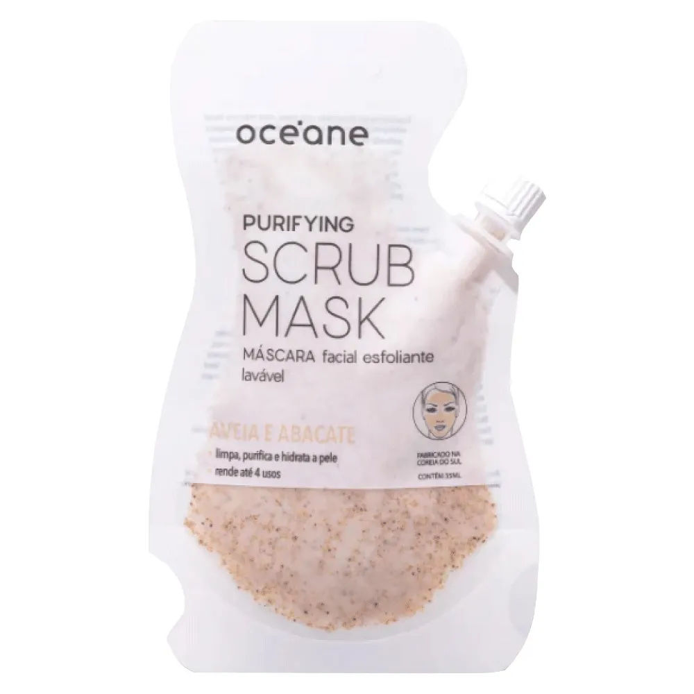 Mascara Facial Oceane Esfoliante Scrub 35ml Aveia Abacate