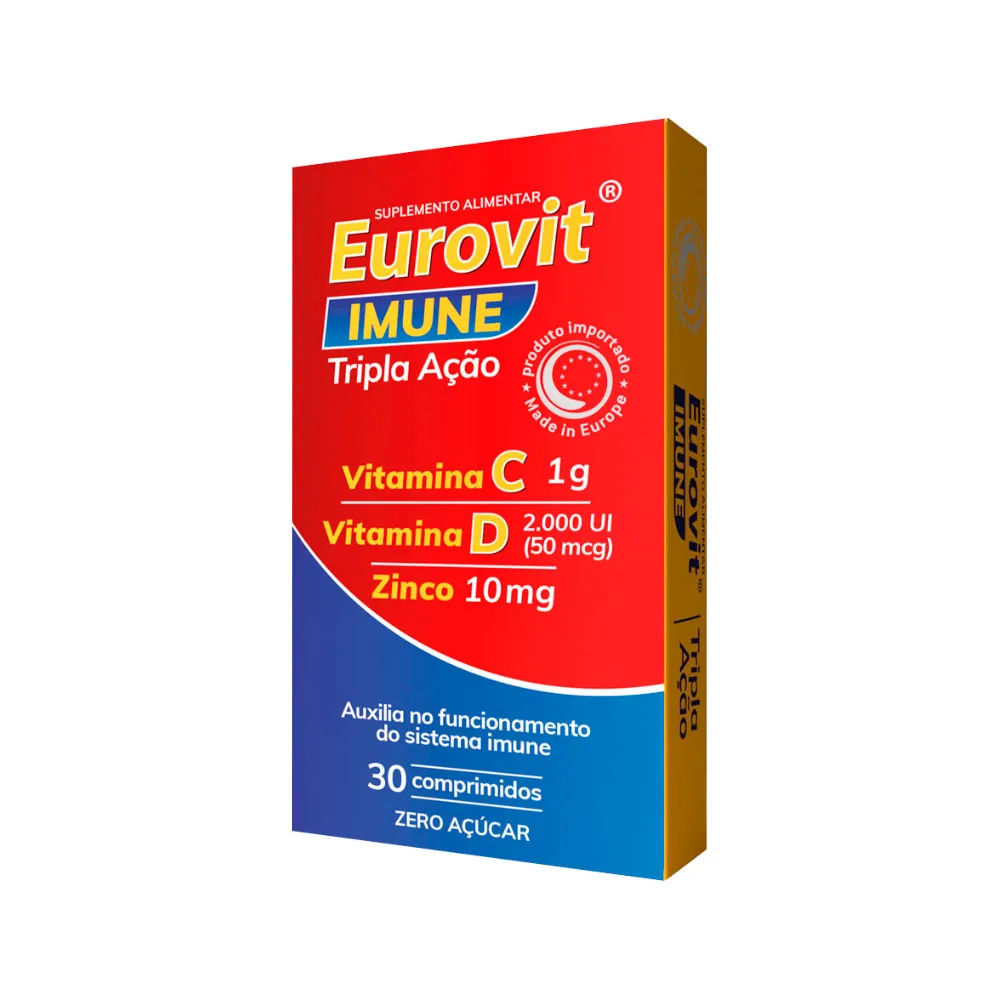 Eurovit Imune Tripla Acao Com 30 Comprimidos