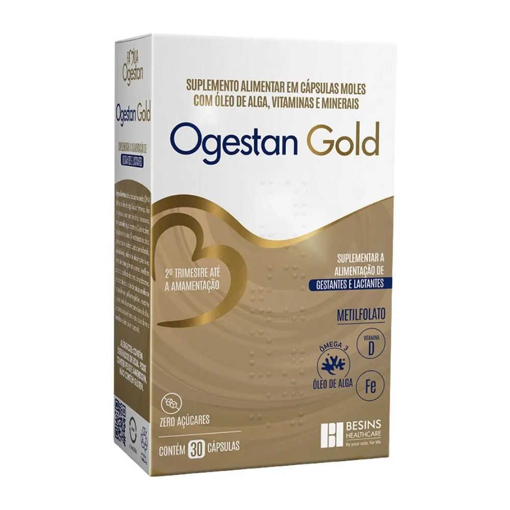 Polivitamínico Ogestan Gold Para Gestantes E Lactantes 30 Cápsulas