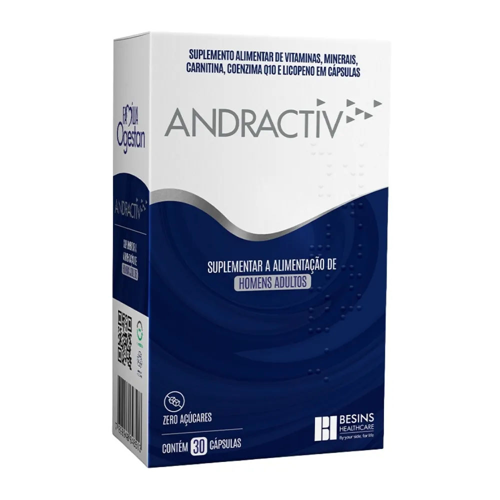 Andractiv Polivitamínico Masculino Besins 30 cápsulas