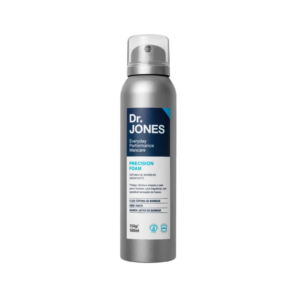 Espuma de Barbear Dr  Jones Precision Foam 154g