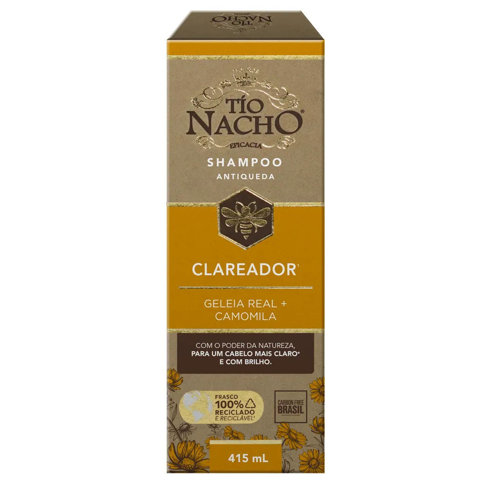 Shampoo Antiqueda Tío Nacho Clareador 415ml