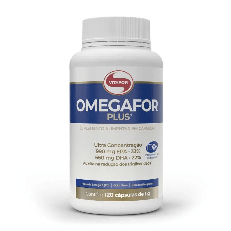 Omegafor Plus 1000mg 120 Cápsulas Vitafor