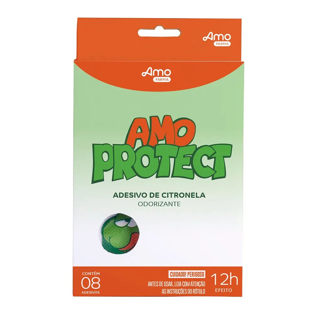 Adesivo Para Repelir Mosquito Amo Protect 8 Unidades