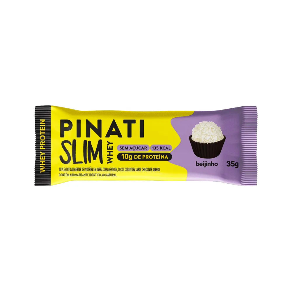 Barra de Cereal Pinati Slim Whey Beijinho 35g