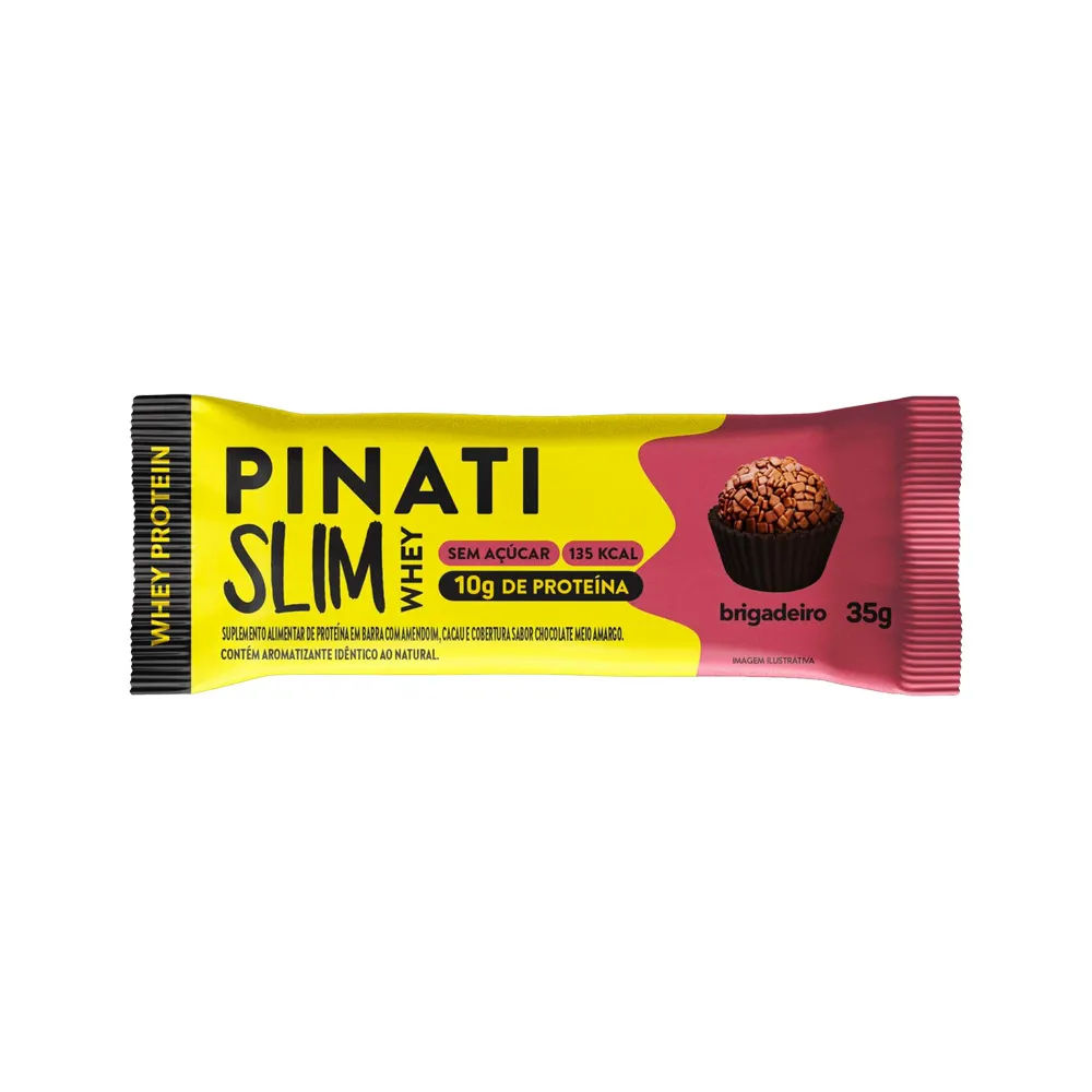 Barra de Proteína Pinati Slim Whey Brigadeiro