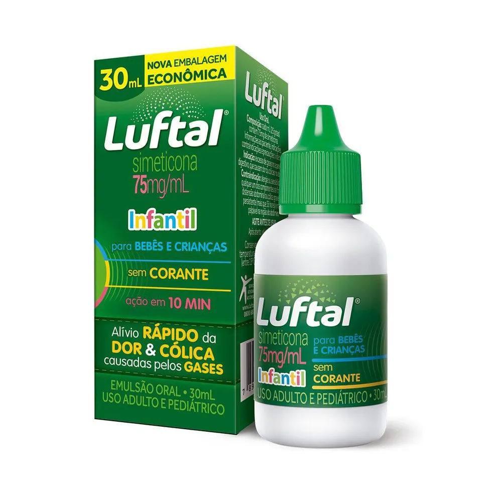 Luftal Simeticona 75mg/ml Infantil Gotas 30ml
