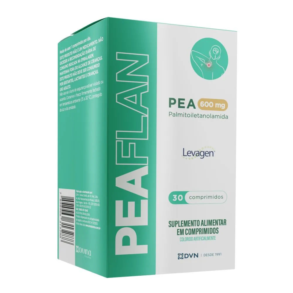 Peaflan PEA 600mg 30 Comprimidos Divina Pharma