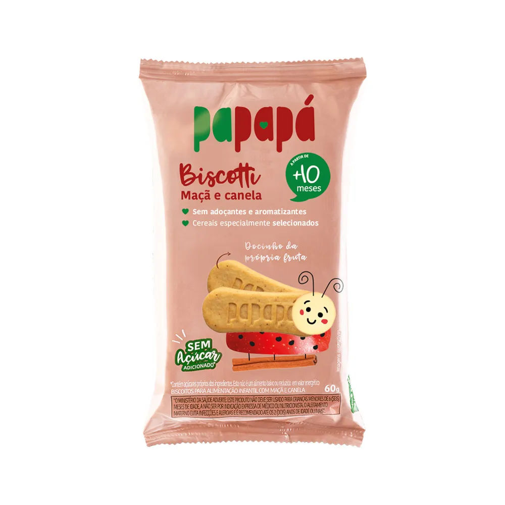 Biscoito Papapa Maçã E Canela 60g