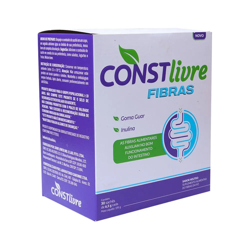 Constlive Fibras 30 Sachês Canonne