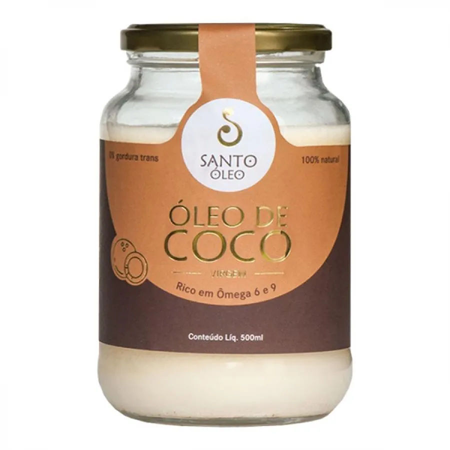Oleo De Coco Virgem Santo Oleo 500ml