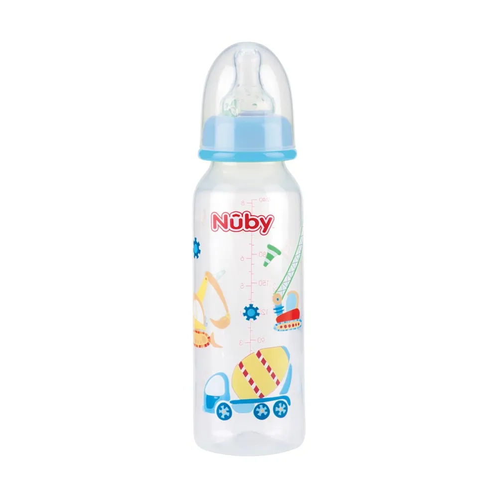 Mamadeira Nuby Estampada 240ml Azul