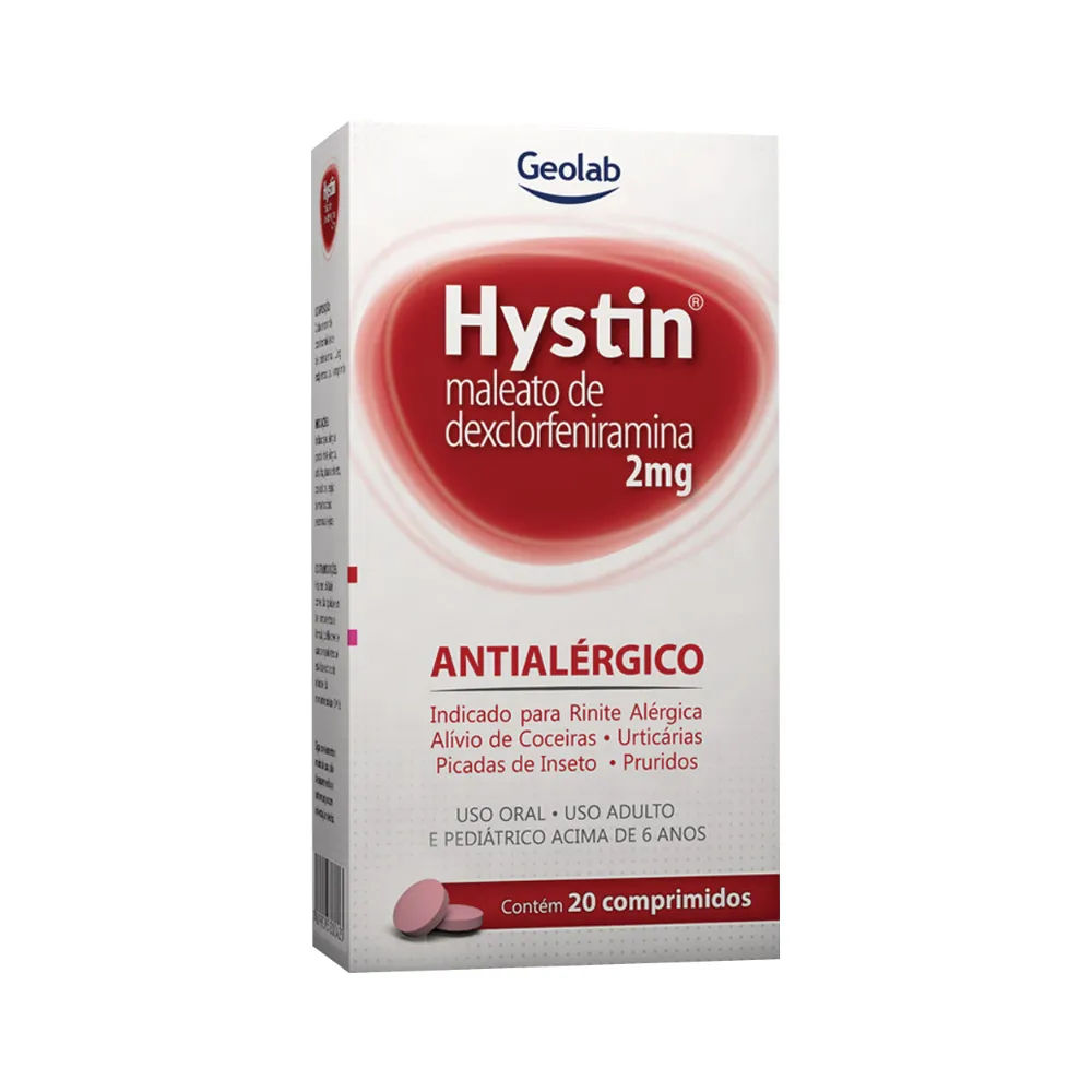 Hystin 20 comprimidos 2mg