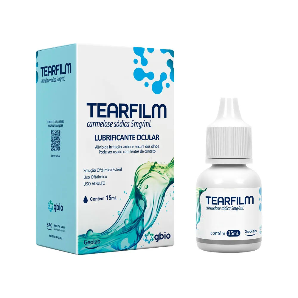 Tearfilm Solução Oftálmica 5mg/mL 15mL Geolab
