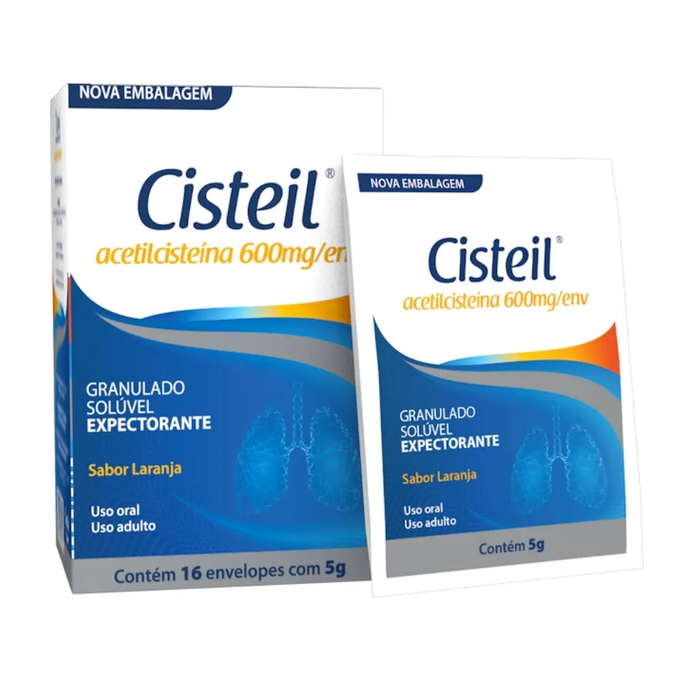 Cisteil 600mg/g 16 envelopes de 5g